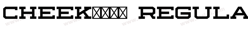 Cheekふぉんと Regular字体转换 Cheekふぉんと Regular字体转换